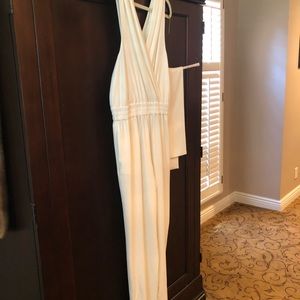 Formal jumpsuit with belt